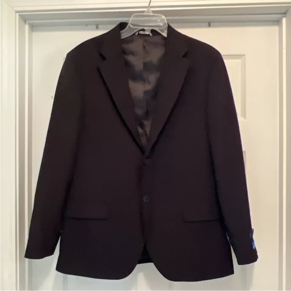 Nautica Men's Modern Fit Black Stretch Blazer Sport Coat Suit Jacket Sz 38S
